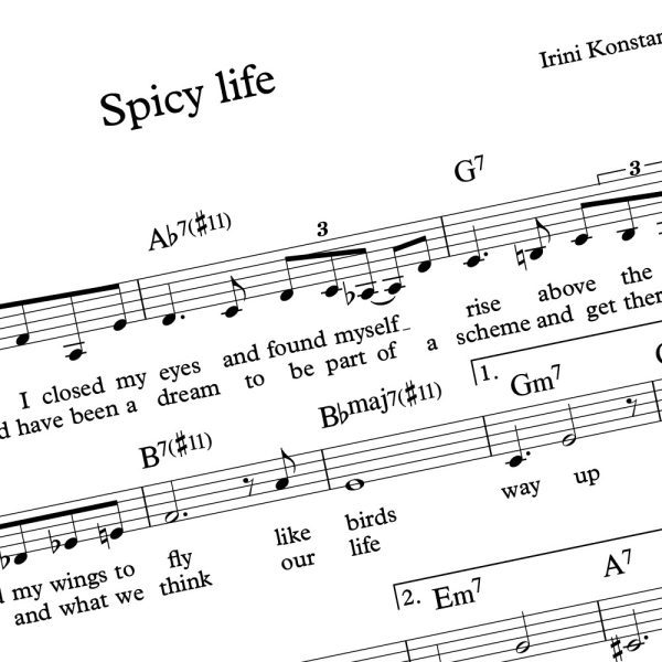 Spicy Life - lead sheet